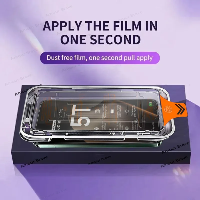 Premium Tempered Glass Screen Protector with Dust-Free Installation Box