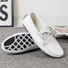Spring Luxury Brand Loafers Soft Sole White Casual Shoes Designer Soft Leather Versatile Fashion Business Driving Leather Shoes 3