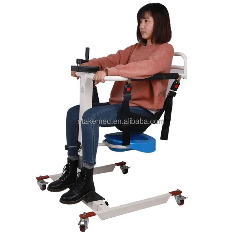 cheapest steel  disabled manual bath lifter chair with toilet seat 2