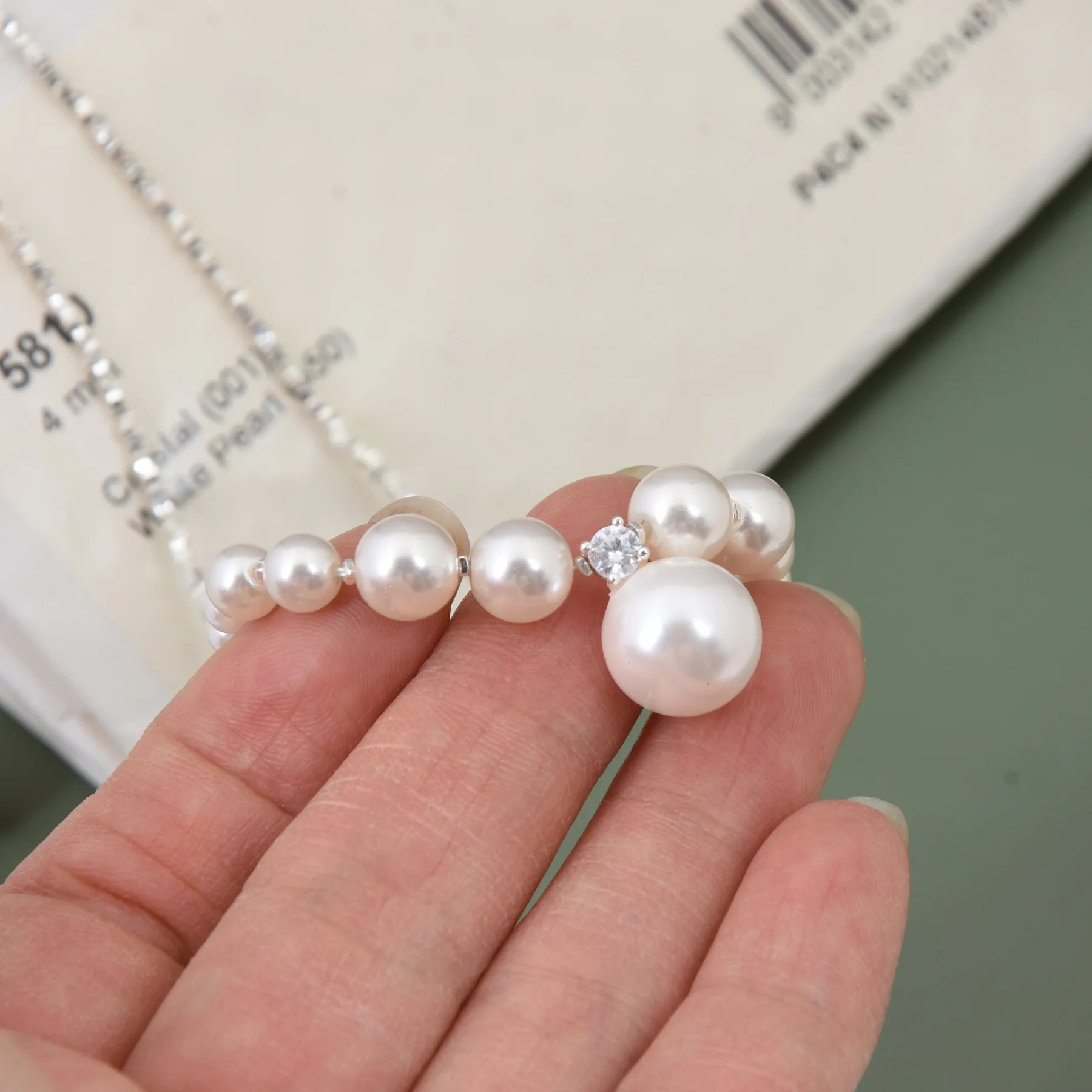 

Ожерелье из сломанного серебра S925 пробы, дизайнерская нишевая цепочка с жемчугом Shijia, маленькая звезда сладкого картофеля, роскошная Новинка 2023