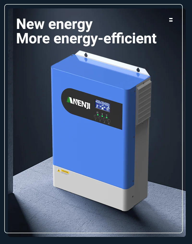 ANENJI 6,2KW Netzunabhängiger Solar-Wechselrichter 12 Einheiten WLAN Parallel Reine Sinuswelle MPPT 120A & WLAN 500V PV-Eingang für PV-Solarmodule – Detail 5