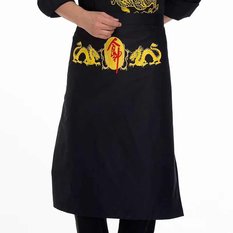 Male Chef Embroidery Cooking Apron Bakery Cafe Woman Waiter Work Pinafore Hot Pot Restaurant Catering Hotel Kitchen Aprons