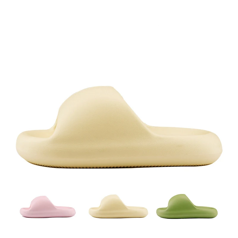 Women Sandals Super Soft Eva Thick Platform Slides Minimalist Comfortable Indoor Bathroom Non-Slip Slippers Shoes for Women Men