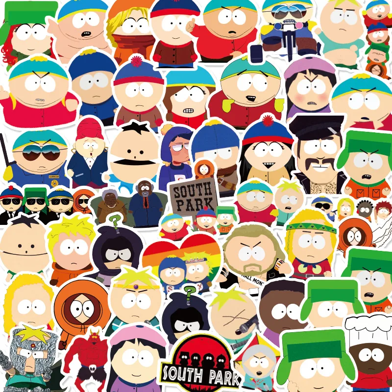 50PcsSetCartoonSouthParkStickerToysAnimationSouthParksStan