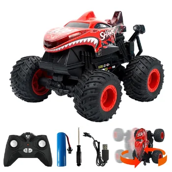 4WD RC Car With Led Lights 2.4G Radio Remote Control Cars Off Road Control Trucks Boys Toys for Children