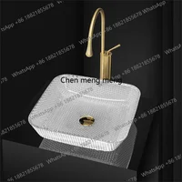 อ่างล้างหน้าห้องน้ำเคลือบเงาแบบลดราคา อ่างล้างหน้าทรงกระบอกคริสตัล อ่างล้างหน้าสีเงิน อ่างล้างหน้าแก้ว อ่างล้างหน้าห้องครัว 2