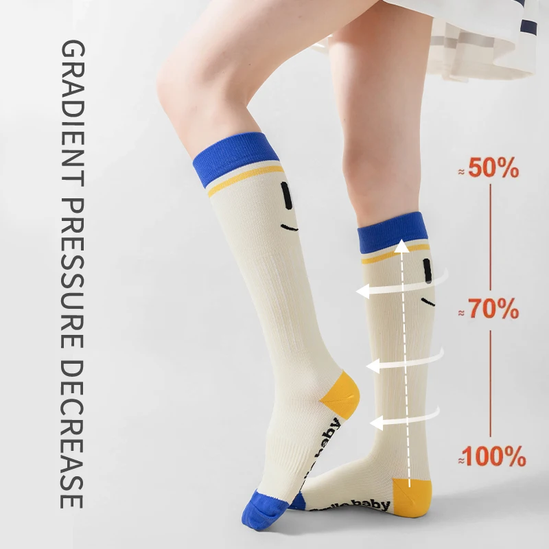 Cycling Socks Compression Socks Training Socks Silicone Cycling Socks Compression Socks For Men Women To Prevent Varicose Veins Running Football Cycling Socks Fitness Room Outdoor Natural Hiking