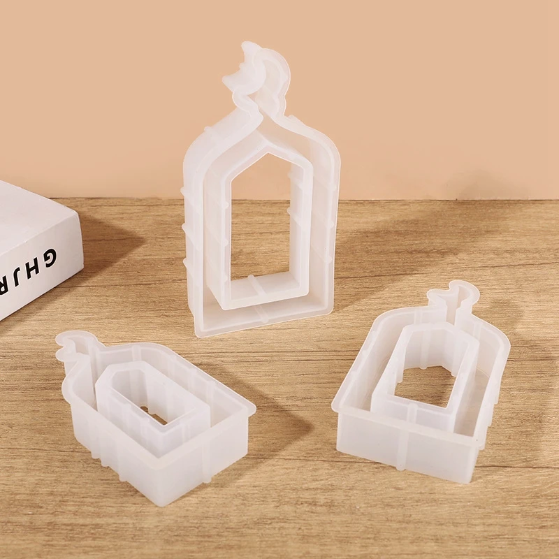 Ramadan Silicone Mold DIY Handmade Craft Eid Gift Home Table Ornament Muslim Party Decoration Supplies Gypsum Cement Candle Mold