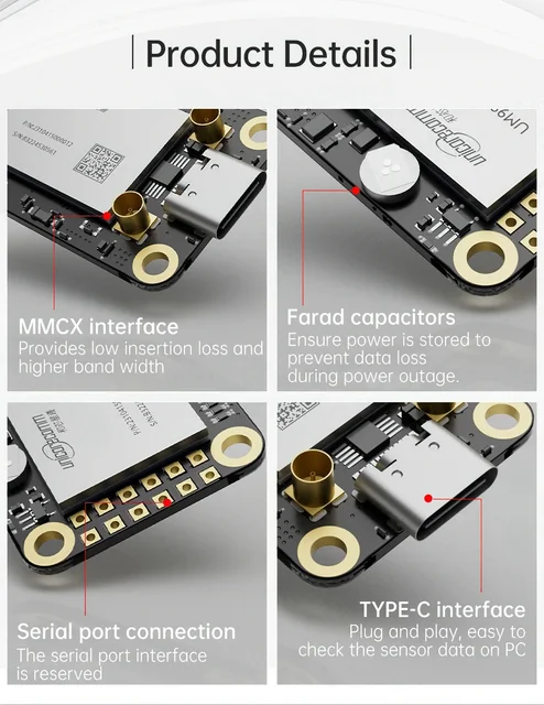 UM980 Module GNSS Unicorecomm Multi-frequency High Precision RTK Positioning GPS/BDS/GLONASS/Galileo/QZSS Replace ZED-F9P 4