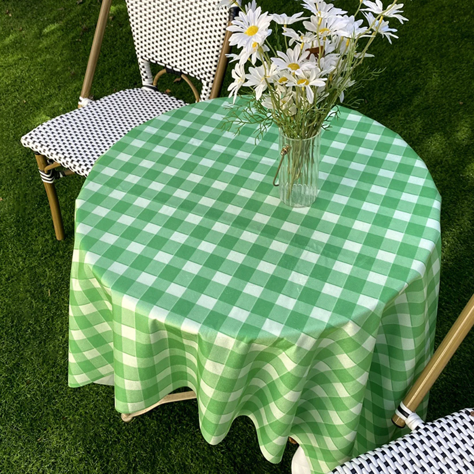 Plaid Tablecloth Rectangle Checkered Table Cloth Kitchen Table Linen Picnic Table Cover Outdoor