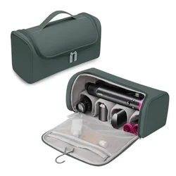 Portable Waterproof Hair Tool Storage Bag with Hideable Hook and Non-Slip Design, Large Capacity for Hair Dryers and Curling Irons (Green)