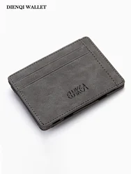 Sleek Magic Wallet - Slim Credit Card and Business Card Holder with Money Clip and Coin Purse (Gray)