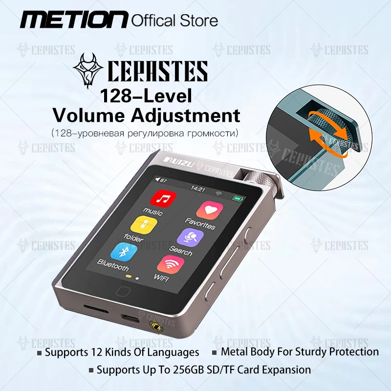 Hi-Fiロスレスmp3プレーヤー,Bluetooth 5.0,高解像度,デジタル