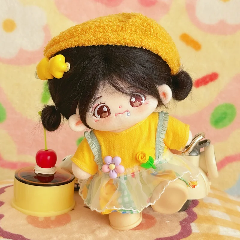 Cute 20cm Idol Doll With Clothes Kawaii Plush Cotton Dolls Stuffed Toy DIY Birthday Gift