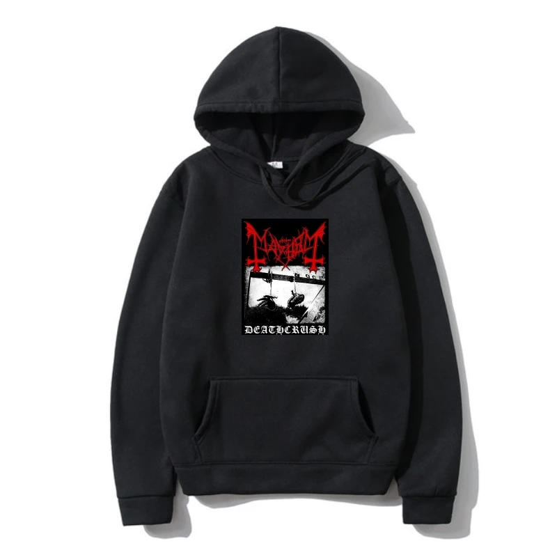 

3390D Outerwear MAYHEM DEATHCRUSH Differen Autumn. A Metal Band Nation. NEW Letter Printed 100% Cotton Hoodys Hoodys Hoody Plus