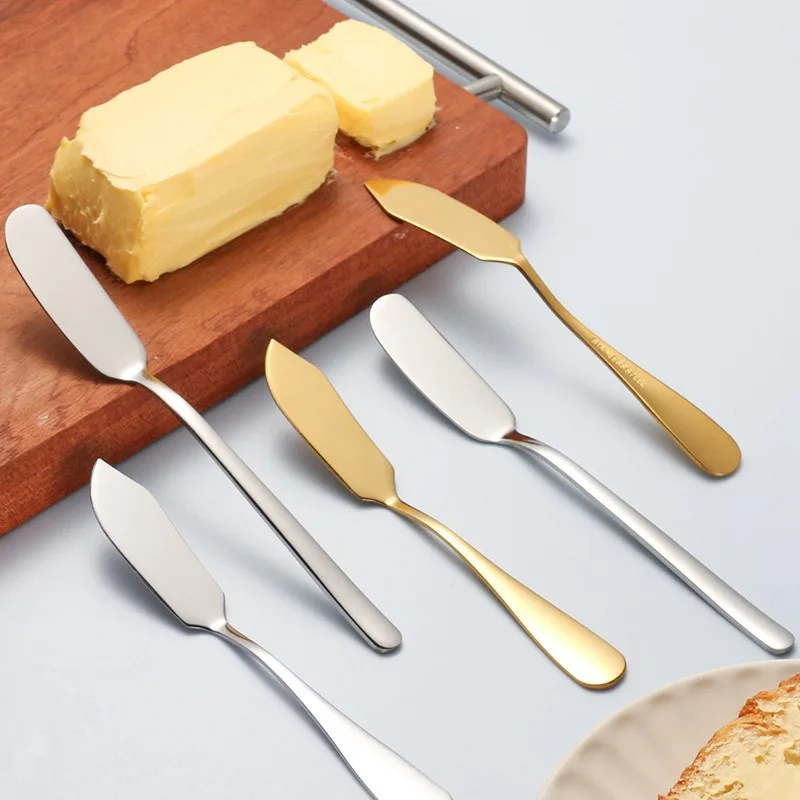 1PC Butter Knife Butter Cheese Dessert Spread Jam Stainless Steel Western Food Commercial