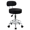 KKTONER PU Leather Rolling Stool Mid-Back with Footrest Height Adjustable Office Computer Home Drafting Swivel Task Chair 1