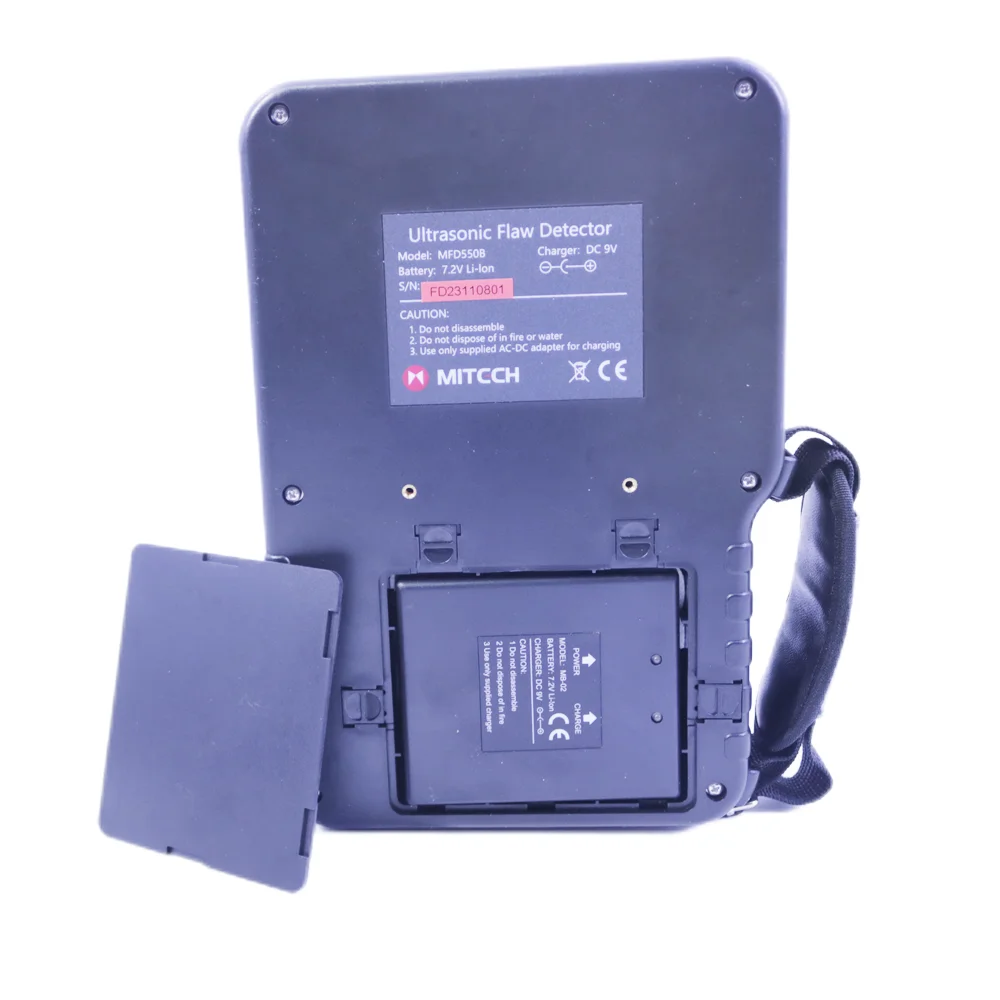 New Mitech MFD550B NDT Digital Ultrasonic Flaw Detector Range 0 to 10000mm with 4MHz Probe