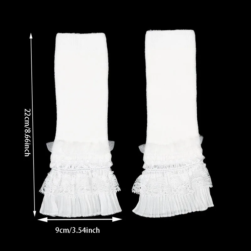 Summer Sunscreen Lace Half Sleeve Protection Arm Sleeves Lady Driving Cycling Long Gloves Hand Protector Cover