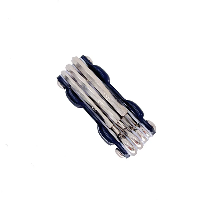 1pc 경량 휴대용 7-in-1 자전거 수리 도구 키트 MTB 로드 바이크 사이클링을 위한 다기능 육각 렌치 드라이버 세트