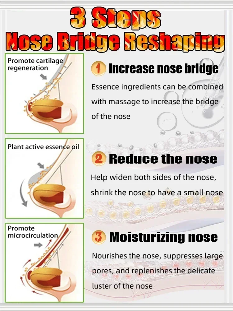 รleo essencial para levantar o nariz, levantar o nariz, cuidado natural, fino, menor, altura, rinoplastia