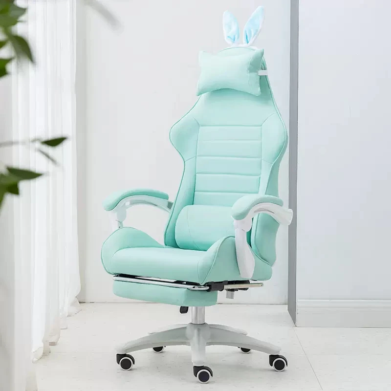 E-sports Chair Home Girl Anchor Live Broadcast Ergonomic Game Athletic Swivel Chair Computer Chair Macaron Series 2023 baby girl kids sneakers running shoes lightweight breathable fashion walking athletic sports tennis shoes