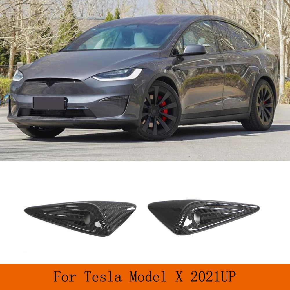 

2 шт./комплект, карбоновые поворотники для автомобиля Tesla Model X 2021-2023