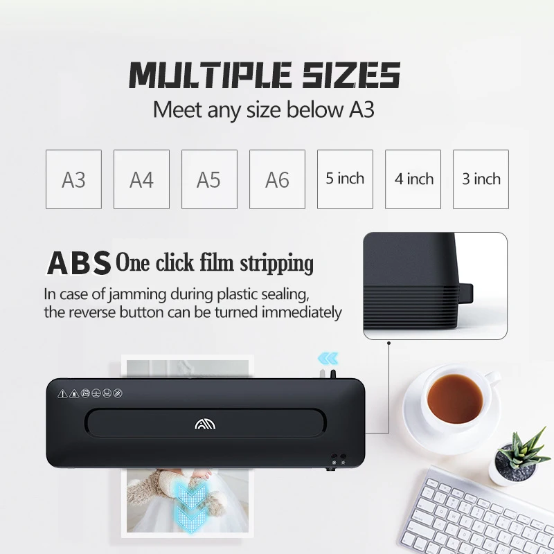 Tanio A3 profesjonalny Laminator 2w1 gorący i Laminator na zimno sklep