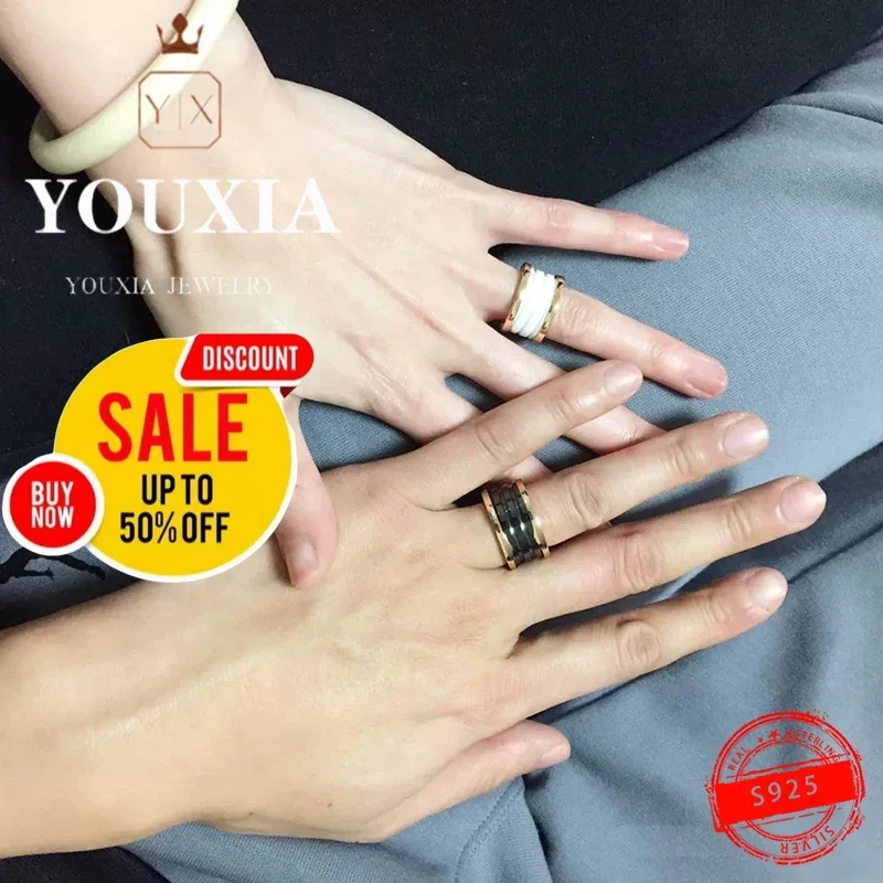 1:1Hot sale Western style Customized luxury party gift Woman ring design fashion trend style Luxury Personality Classic Jewelry