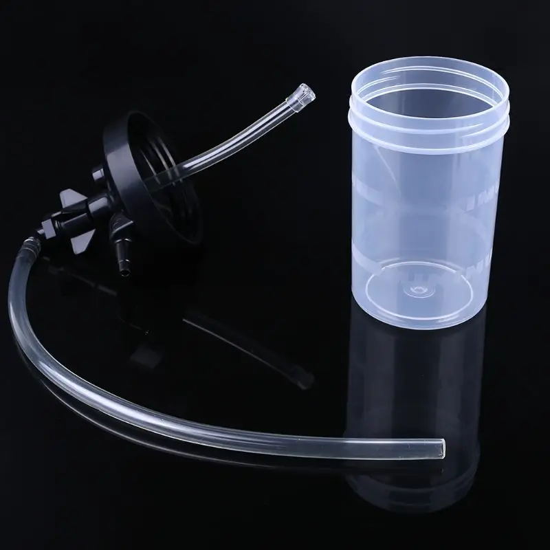 Oxygen Bubbler Bottle Humidity Humidifier Water Bottle with Tubing Connector Elbow 12