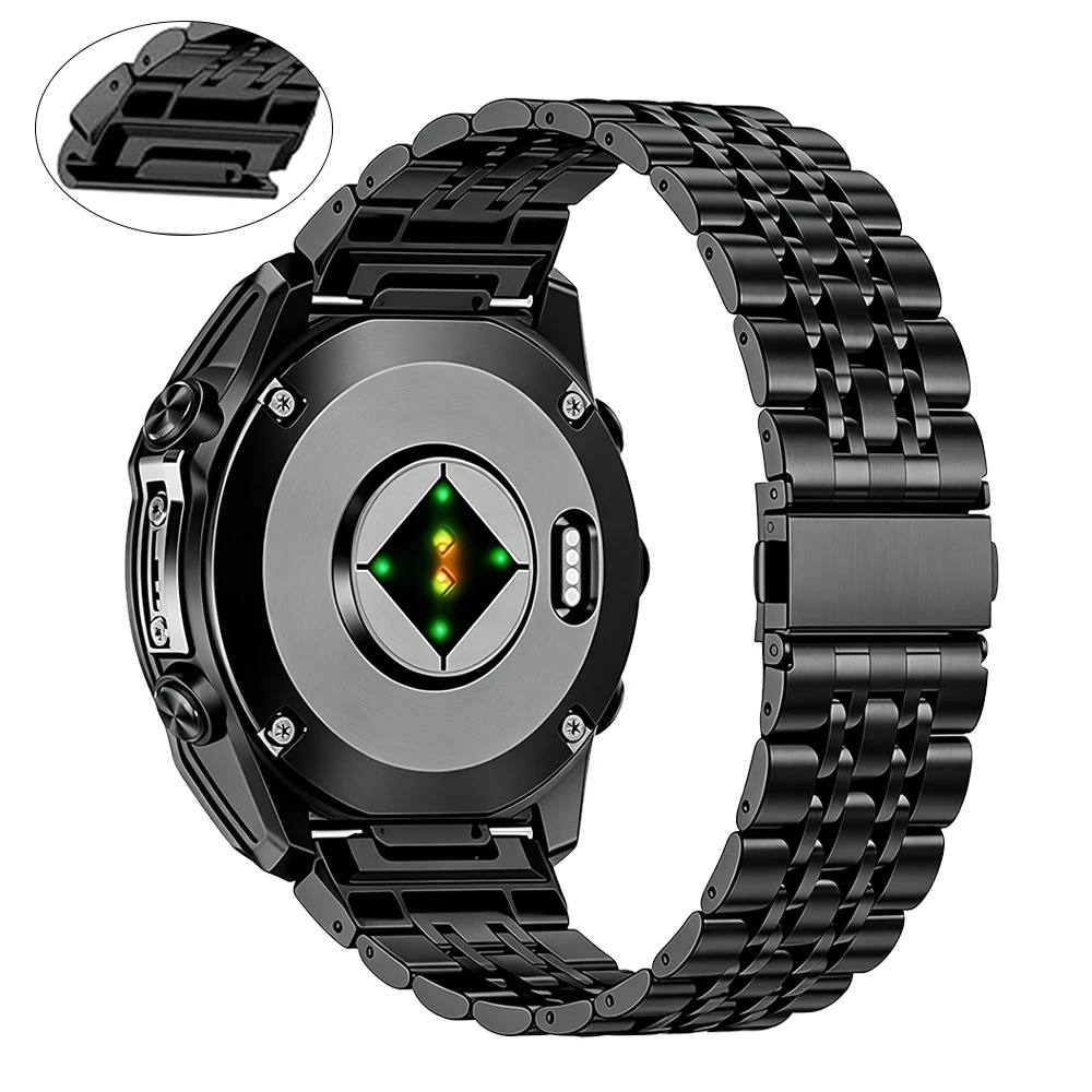 Premium Quick Fit Stainless Steel Watch Strap - 26mm/22mm Metal Band
