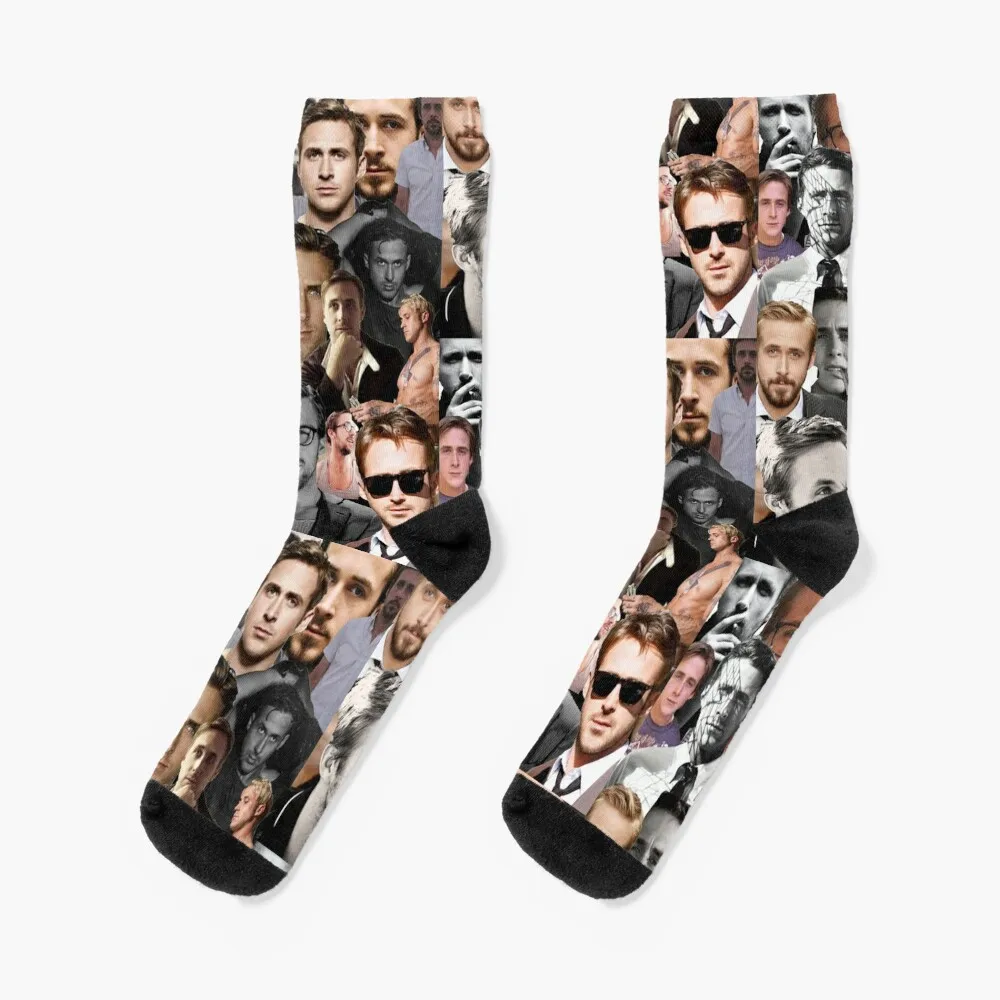 

Ryan Gosling Collage Socks Socks with print heated socks hiphop funny sock Girl'S Socks Men's