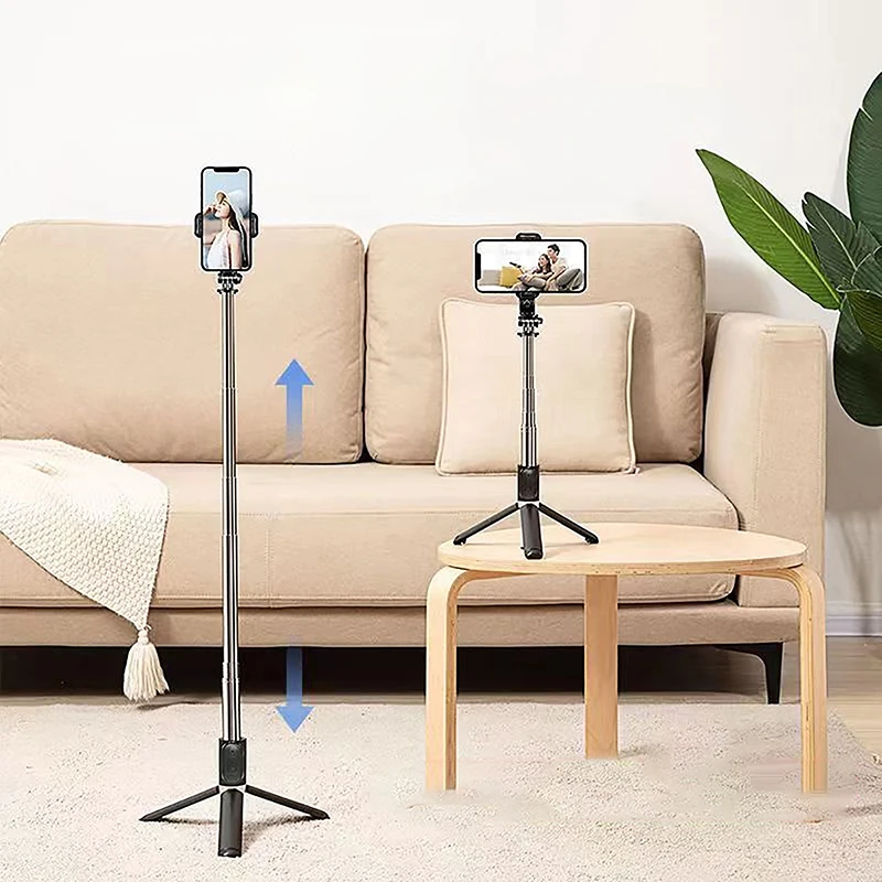 Wireless Bluetooth Compatible Selfie Sticks Foldable Mini Tripod Shutter Remote Control For Xiaomi Huawei iphone IOS Android Selfie Stick Sports Camera Selfie Stick Cell Phone Selfie Stick Smartphone Selfie Stick