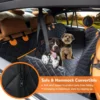 Dog Seat Cover Car Seat Cover for Pets 100%Waterproof Pet Seat Cover Hammock 600D Heavy Duty Scratch Proof Nonslip Durable Soft 3