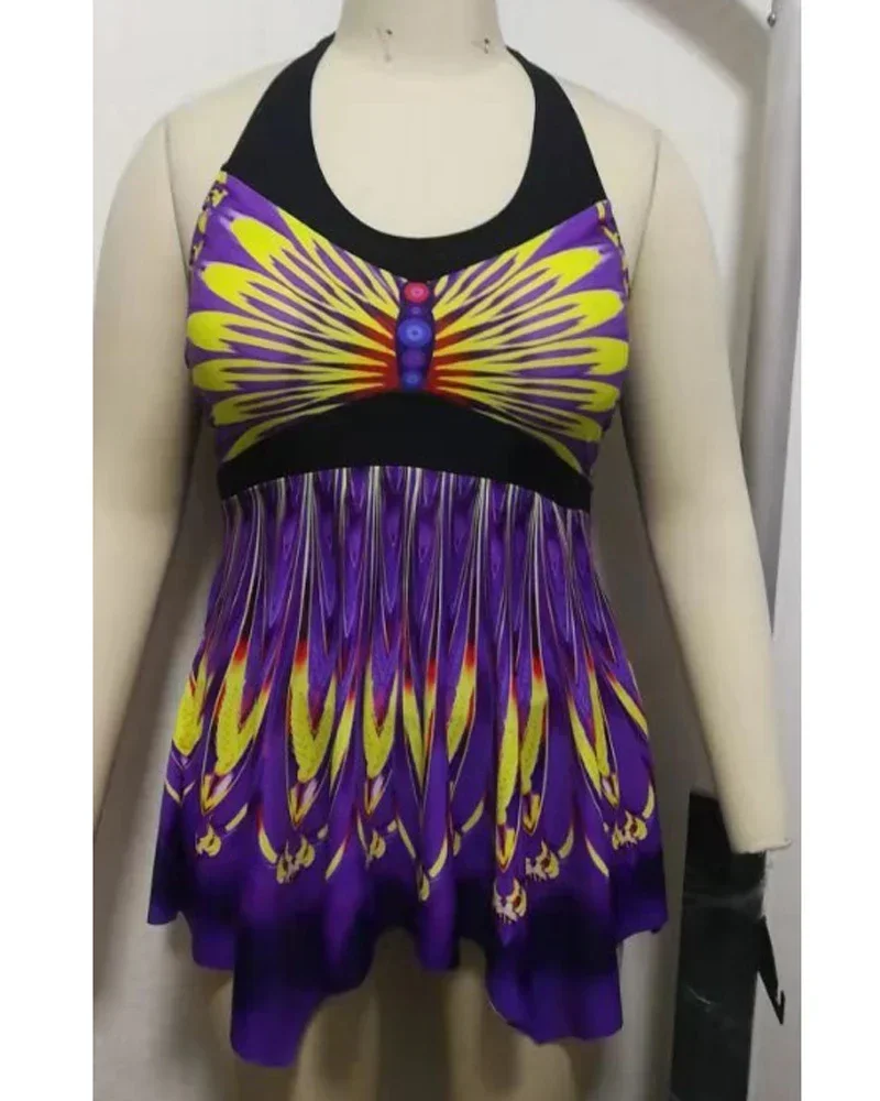 New Summer Women's Swimsuit Super Large Size 8XL 10XL Tankini Swimwear Oversize Female Hot spring Clothing Mesh Beach Wear