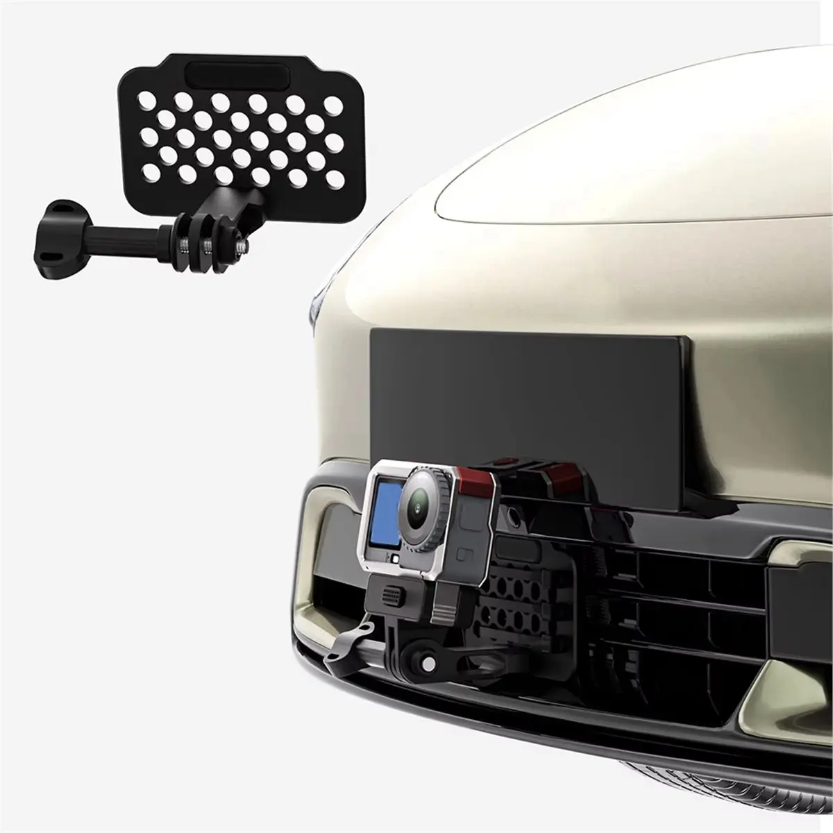 N05R 액션 카메라 토우 훅 마운트, GoPro Insta360 액션 카메라용 전문가급 지상 수평 비행 관점 촬영 가능