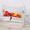 Acrylic Raffle Drum lottery Machine Toy raffle case for Home Festivals Birthday 6