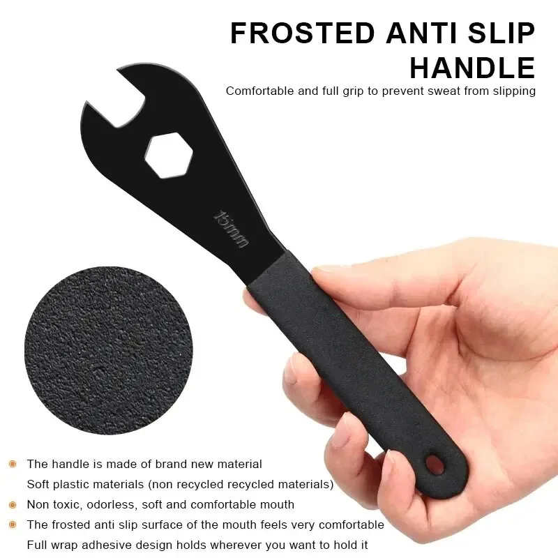1 PC Bicycle Pedal Wrench Mountain Bike Repair Tool Road Removal Remove Some Hub Models 15 Thickness 2MM Dual Purpose