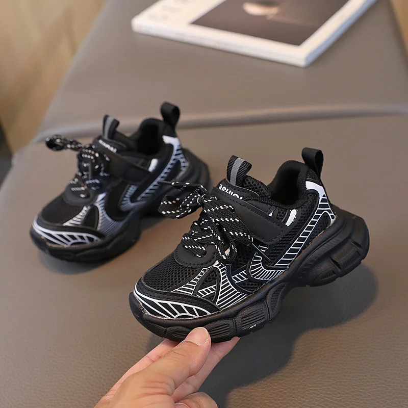 

Kids Sneakers New 2023 Autumn Baby Boys Girls Casual Sports Shoes Toddler Mesh Rubber Sole Breathable Running Non-slip Shoes