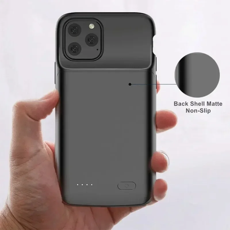 아이폰 11, 11 Pro Max용 10000mAh 배터리 충전 케이스, 아이폰 11Pro, 11 Pro용 보조배터리 커버 파워 케이스
