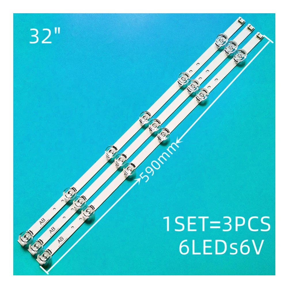 LED bar LG 32LB561B 32LF630V 32LB552U 32LB550B 32LF 32LB5610 LGIT A B 6916l-1974A 1975A UOT_A B 6916L-2224A 2223A led backlight electronic components led components 3pcs/set