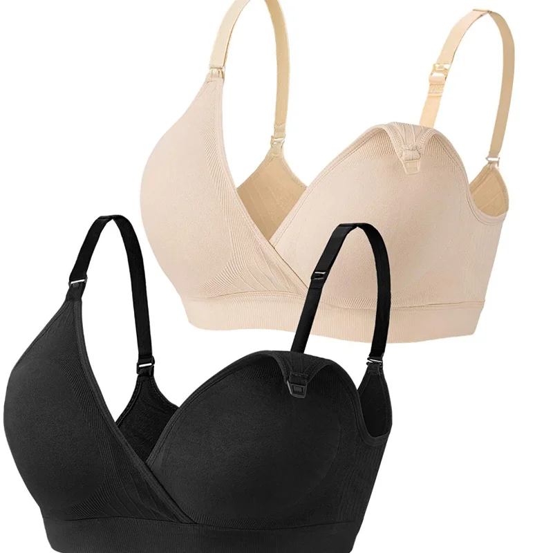 Breastfeeding bra Breathable breastfeeding bra without underwire pregnancy clothes  nursing bra 5