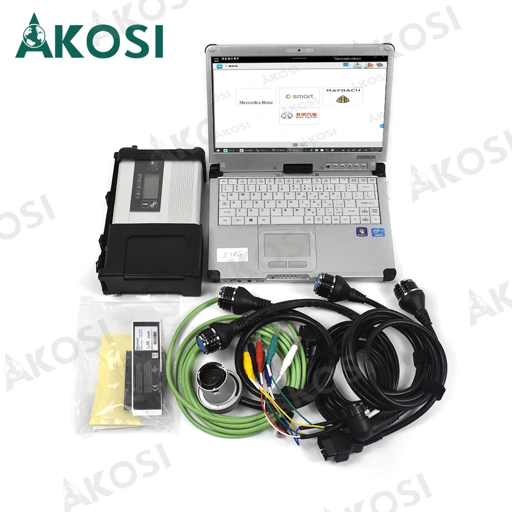 MB 스타 C5 SD 연결, CF19 노트북 xentry mb star c5 와이파이 최신 소프트웨어, SD c5 진단 도구 PK mb star c4 c6