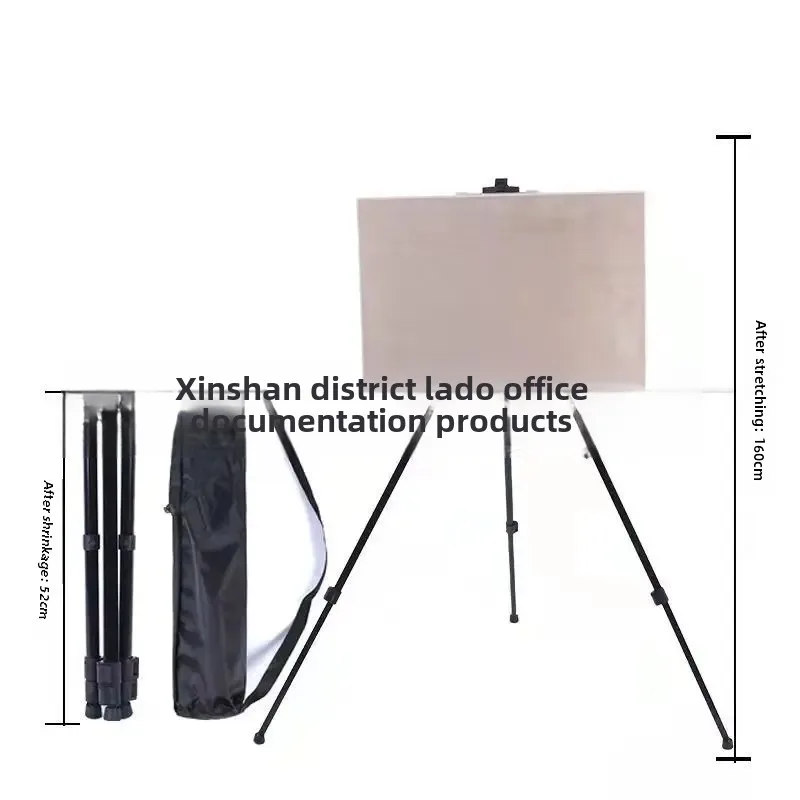 Metal Sketching Easel Iron Triangular Folding Hand Cranked Drawing Board Art And Advertising Exhibition Stand in China