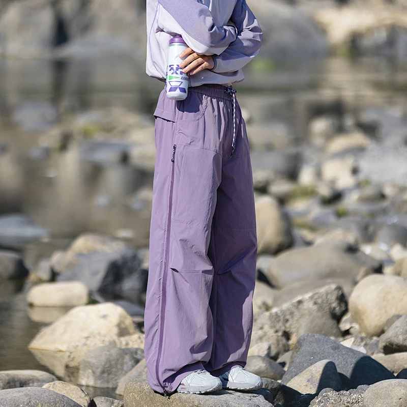 Unisex Adjustable Hem Quick Dry Hiking Pants with Utility Pockets