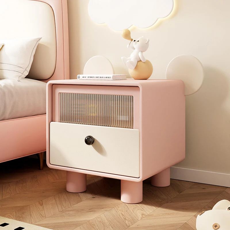 Furniture Children Nightstand Kids Night Table Bedside Cabinet Tables Nightstands Bedside Side Bed Nachtkastje Headboard Cute