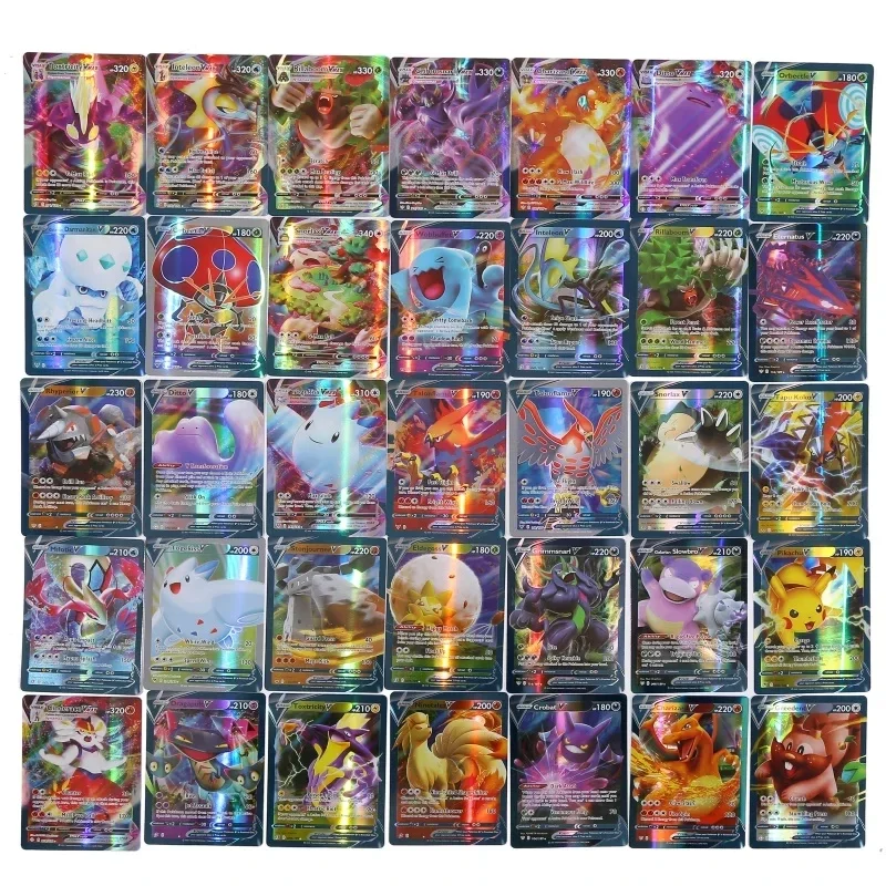 English Pokemon Cards 60/100Pcs GX Tag Team Vmax EX Mega Shining Game Battle Carte Trading Collection Cards Toys Children Gifts