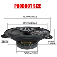 5 Inch HiFi Coaxial Subwoofer 560W (2*280W) Car Automotive Audio Music Stereo 2-Way Full Range Frequency Car Speaker Woofer - Image 6
