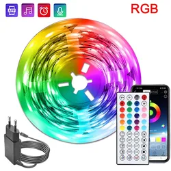 Vibrant RGB LED Strip Lights - Flexible 24V Tape (EU Plug)