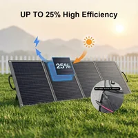Panneau solaire portable 500W, étanche, pliable, chargeur solaire de secours pour station d'alimentation, camping-car, camping 4